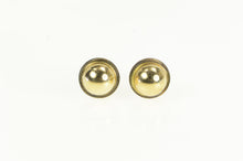 Load image into Gallery viewer, 14K Round Ball Domed Vintage Classic Stud Earrings Yellow Gold