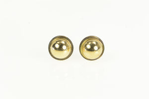 14K Round Ball Domed Vintage Classic Stud Earrings Yellow Gold