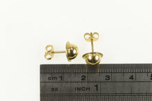 Load image into Gallery viewer, 14K Round Ball Domed Vintage Classic Stud Earrings Yellow Gold