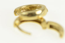 Load image into Gallery viewer, 14K 10.4mm Squared Classic Vintage Hoop Earrings Yellow Gold