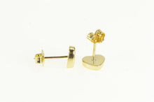Load image into Gallery viewer, 14K Candy Heart Valentine Love Symbol Stud Earrings Yellow Gold