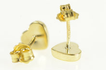 Load image into Gallery viewer, 14K Candy Heart Valentine Love Symbol Stud Earrings Yellow Gold