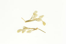 Load image into Gallery viewer, 14K Baroque Pearl Fringe Tassel Statement Vintage Earrings Yellow Gold