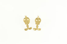 Load image into Gallery viewer, 14K Tweety Bird Cartoon Character Stud Earrings Yellow Gold