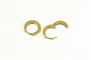 14K 10.9mm Classic Vintage Huggies Hoop Earrings Yellow Gold