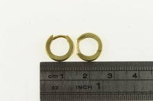 Load image into Gallery viewer, 14K 10.9mm Classic Vintage Huggies Hoop Earrings Yellow Gold