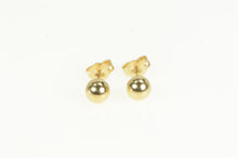 Load image into Gallery viewer, 14K 4.7mm Classic Ball Stud Sphere Vintage Earrings Yellow Gold