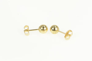 14K 4.7mm Classic Ball Stud Sphere Vintage Earrings Yellow Gold