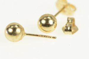 14K 4.7mm Classic Ball Stud Sphere Vintage Earrings Yellow Gold