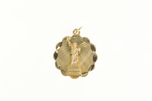 14K Statue of Liberty NYC New York Souvenir Charm/Pendant Yellow Gold