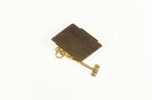 Load image into Gallery viewer, 14K Knock On Wood Novelty Vintage Good Luck Charm/Pendant Yellow Gold