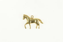 Load image into Gallery viewer, 14K 3D Horse Animal Equestrian Polo Racing Charm/Pendant Yellow Gold