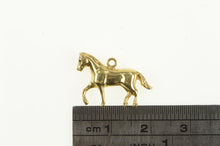 Load image into Gallery viewer, 14K 3D Horse Animal Equestrian Polo Racing Charm/Pendant Yellow Gold