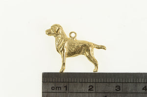 14K Labrador Retriever 3D Dog Breed Pet Puppy Charm/Pendant Yellow Gold