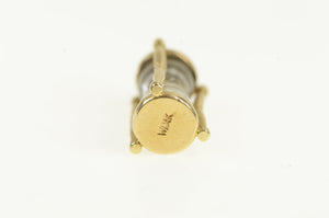14K 3D Articulated Hourglass Time Symbol Charm/Pendant Yellow Gold