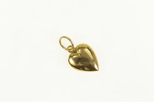 14K Vintage Classic Puffy Heart Valentine Charm/Pendant Yellow Gold