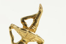 Load image into Gallery viewer, 14K 3D Ballerina Dancer Ballet Tutu Vintage Charm/Pendant Yellow Gold