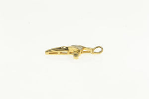 10K Diamond Classic Cross Christian Faith Charm/Pendant Yellow Gold