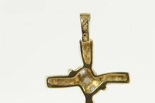 Load image into Gallery viewer, 10K Diamond Classic Cross Christian Faith Charm/Pendant Yellow Gold