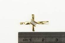 Load image into Gallery viewer, 10K Diamond Classic Cross Christian Faith Charm/Pendant Yellow Gold