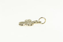 Load image into Gallery viewer, 14K Diamond Shamrock Four Leaf Clover Lucky Charm/Pendant White Gold