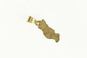 10K Winnie the Pooh Walt Disney Cartoon Character Charm/Pendant Yellow Gold