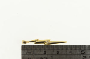 14K Harry Potter Diamond Lightning Bolt Magic Charm/Pendant Yellow Gold