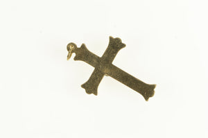 14K Opal Cross Christian Faith Vintage Charm/Pendant Yellow Gold