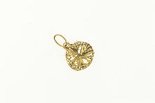 Load image into Gallery viewer, 14K Sand Dollar Sea Shell Beach Ocean Motif Charm/Pendant Yellow Gold
