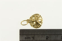 Load image into Gallery viewer, 14K Sand Dollar Sea Shell Beach Ocean Motif Charm/Pendant Yellow Gold