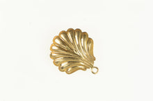 Load image into Gallery viewer, 14K Scallop High Relief Puffy Sea Shell Ocean Charm/Pendant Yellow Gold