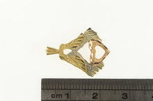 Load image into Gallery viewer, 14K Tri Tone Heart Angel Love Symbol Black Hills Charm/Pendant Yellow Gold