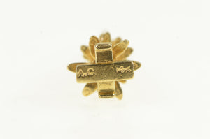14K 3D Pine Tree Christmas Holiday Tree Charm/Pendant Yellow Gold