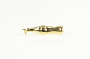 14K 3D Coke Coca Cola Soda Bottle Vintage Charm/Pendant Yellow Gold