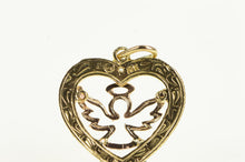 Load image into Gallery viewer, 10K Heart Angel Diamond Accent Black Hills Charm/Pendant Yellow Gold