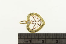 Load image into Gallery viewer, 10K Heart Angel Diamond Accent Black Hills Charm/Pendant Yellow Gold