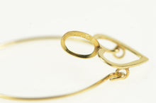 Load image into Gallery viewer, 14K Heart Love Symbol Charm Holder Loop Charm/Pendant Yellow Gold
