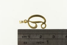 Load image into Gallery viewer, 14K D Cursive Monogram Letter Initial Name Charm/Pendant Yellow Gold