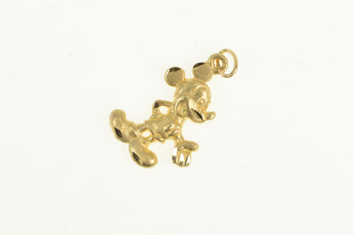 14K Mickey Mouse Disney Cartoon Character Charm/Pendant Yellow Gold