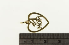 Load image into Gallery viewer, 14K #1 Number One Mom Mothers Day Heart Charm/Pendant Yellow Gold