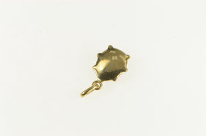14K 3D Red Enamel Lady Bug Lucky Symbol Charm/Pendant Yellow Gold