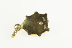 14K 3D Red Enamel Lady Bug Lucky Symbol Charm/Pendant Yellow Gold