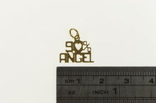 Load image into Gallery viewer, 14K 90% Angel Ninety Percent Angelic Word Charm/Pendant Yellow Gold