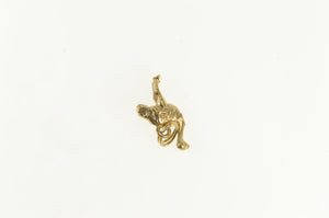 9K 3D Ostrich Big Bird Animal Zoo Charm/Pendant Yellow Gold