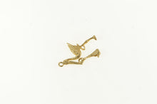 Load image into Gallery viewer, 14K 3D Stork Articulated Baby Newborn Pregnancy Charm/Pendant Yellow Gold