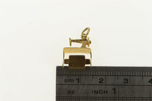 Load image into Gallery viewer, 14K 3D Articulated Sewing Machine Seamstress Charm/Pendant Yellow Gold