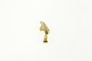 14K 3D Running Shoe Sneaker Track Sports Charm/Pendant Yellow Gold