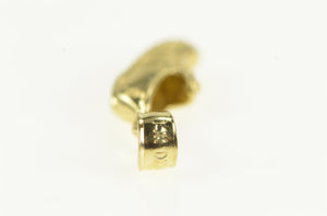 14K 3D Running Shoe Sneaker Track Sports Charm/Pendant Yellow Gold