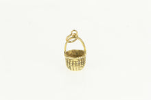 Load image into Gallery viewer, 14K 3D Picnic Basket Vintage Classic Charm/Pendant Yellow Gold