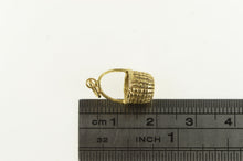 Load image into Gallery viewer, 14K 3D Picnic Basket Vintage Classic Charm/Pendant Yellow Gold